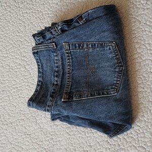 Cruel Girl low-rise button fly cropped distressed jeans